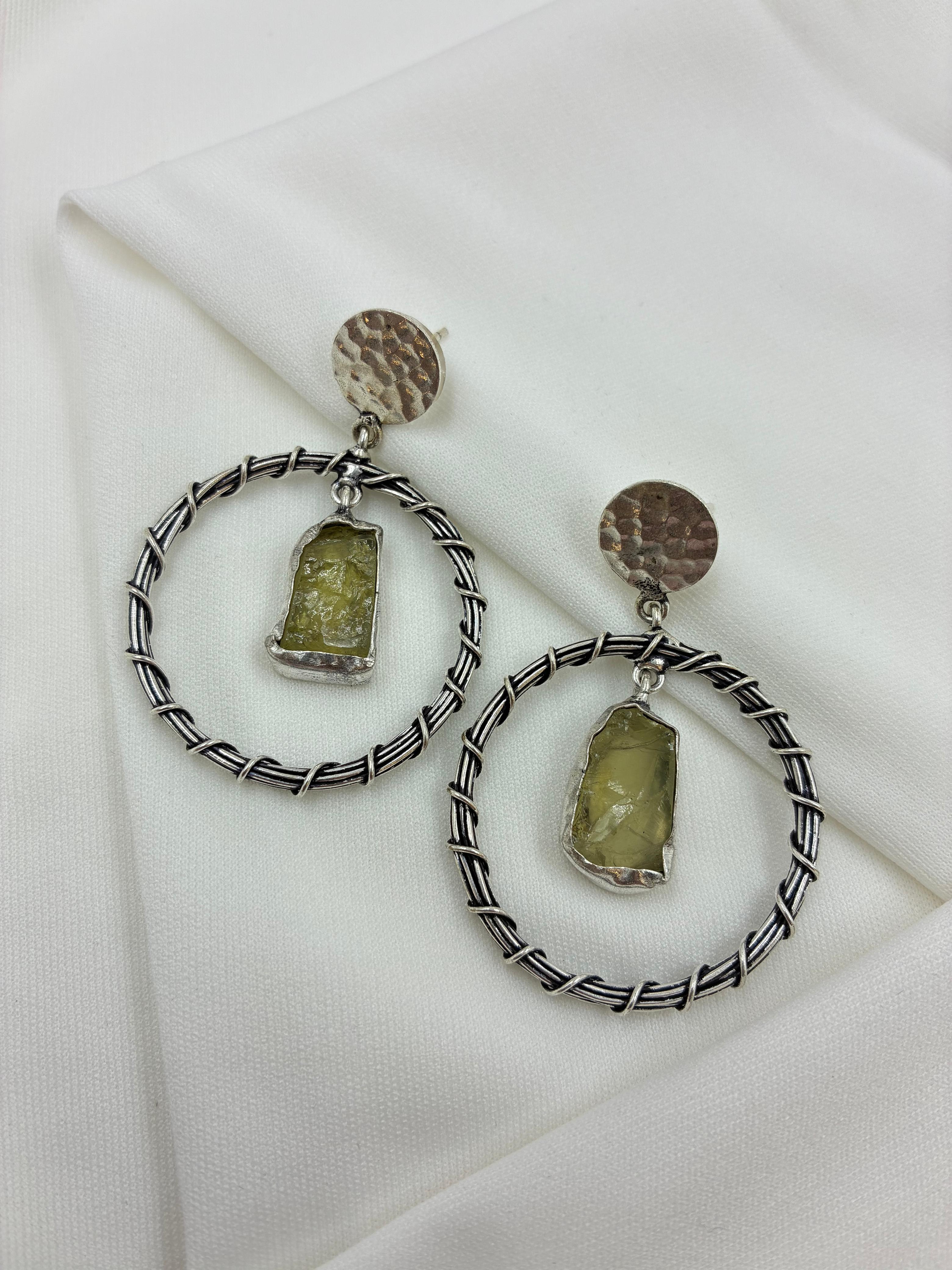 Noor – Oxidised Silver Jhumkas
