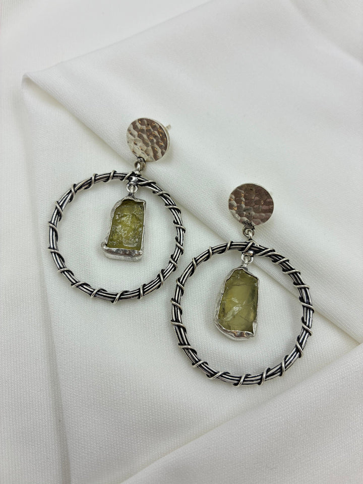 Noor – Oxidised Silver Jhumkas