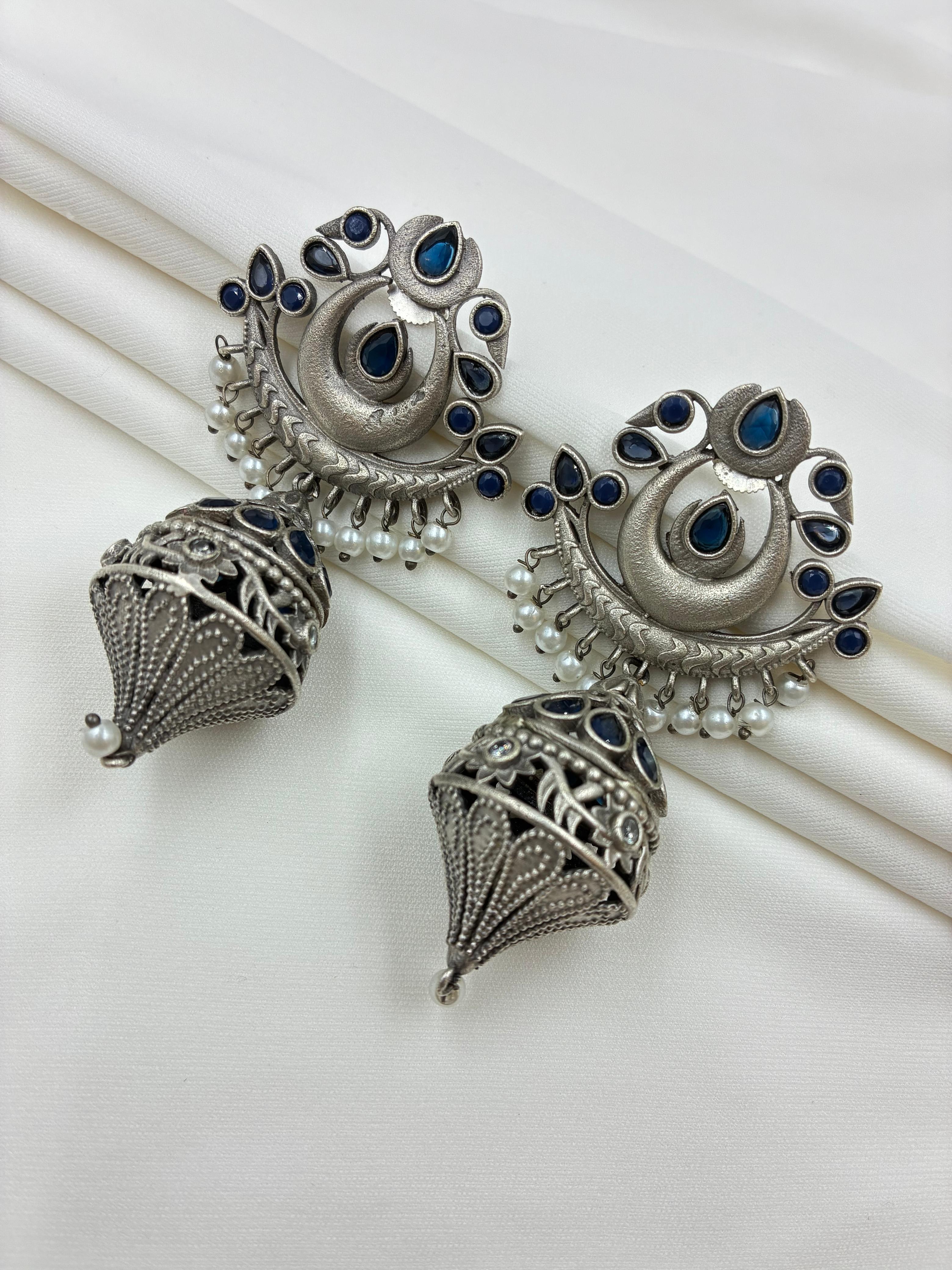 Mystic Oxidised Earrings