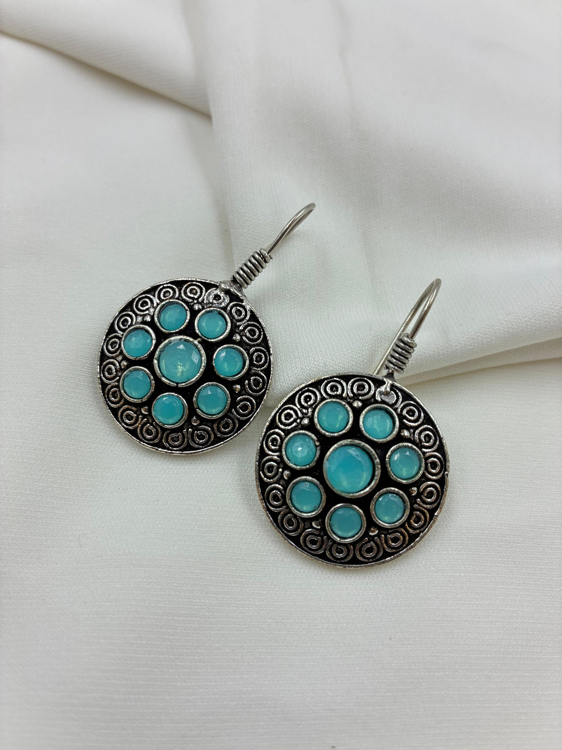 Vintage Elegance Oxidised Earrings