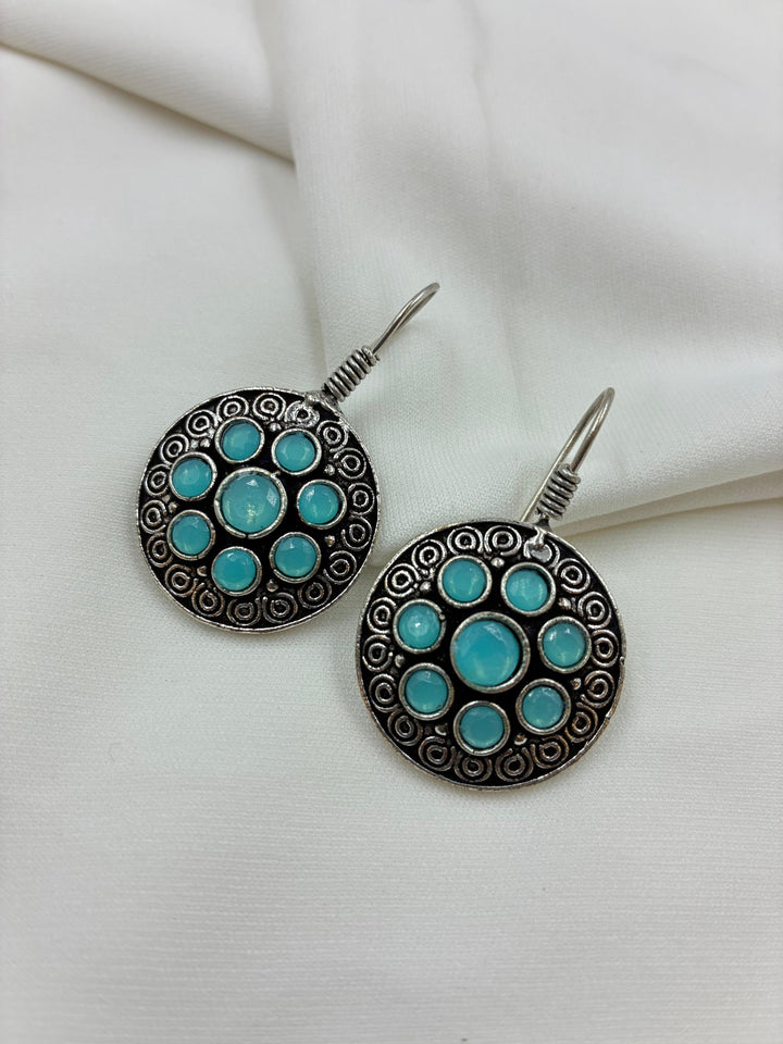 Vintage Elegance Oxidised Earrings