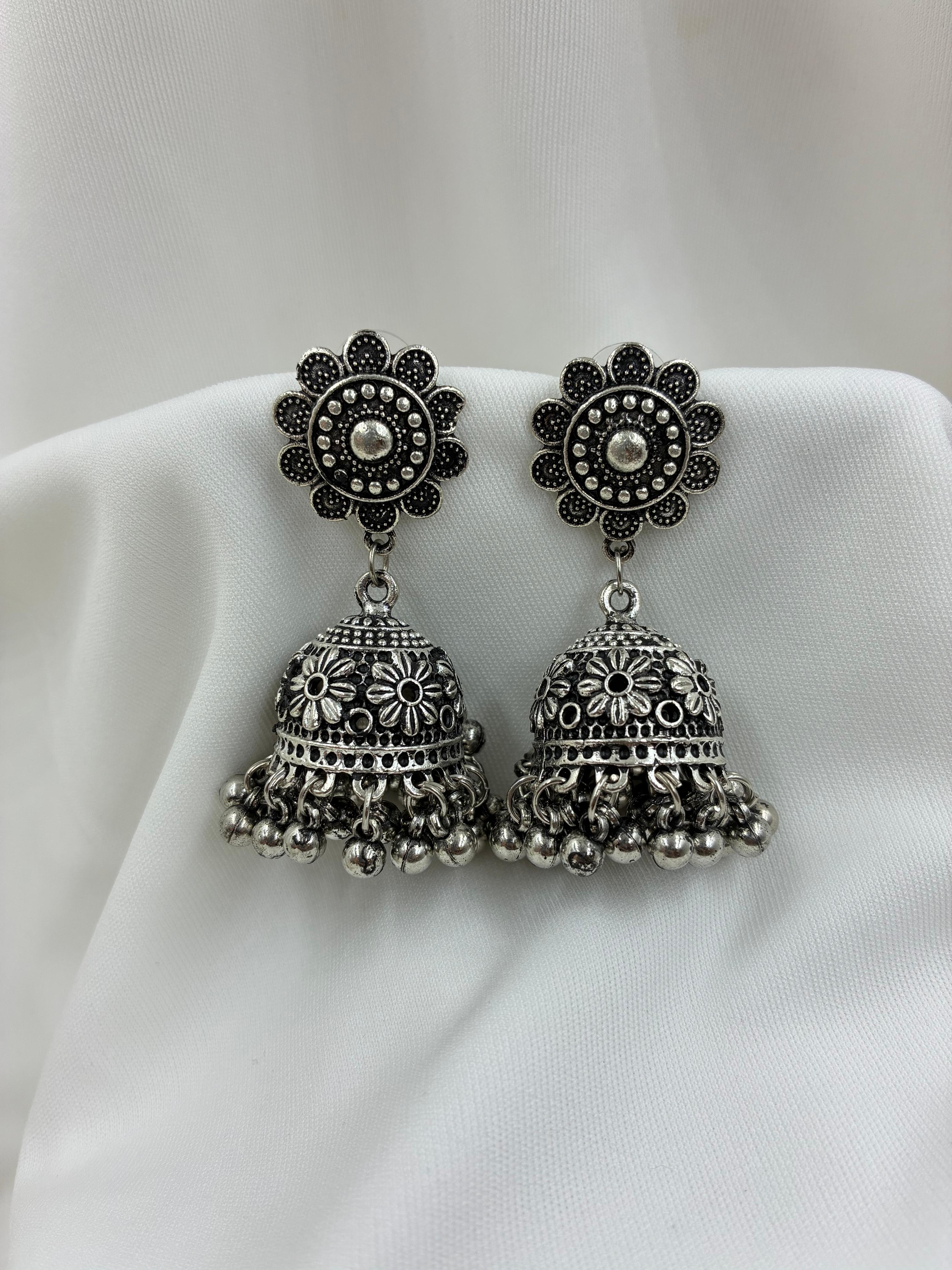 Rustic Grace Jhumkas
