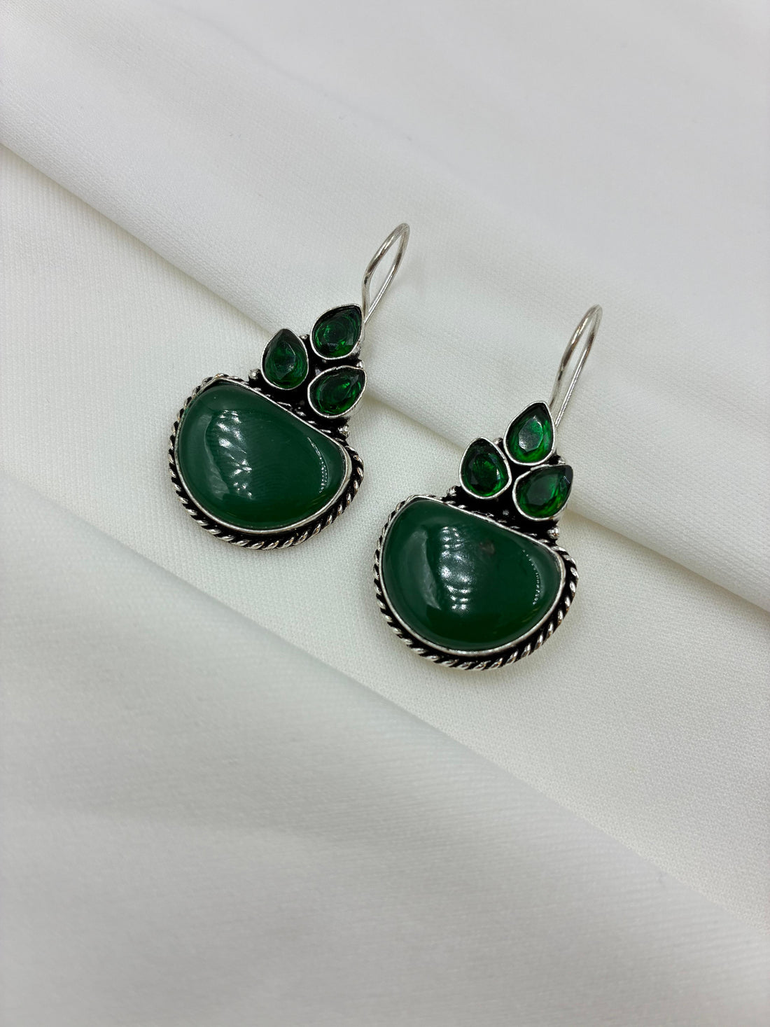 Zehra – Boho Oxidised Hoops"