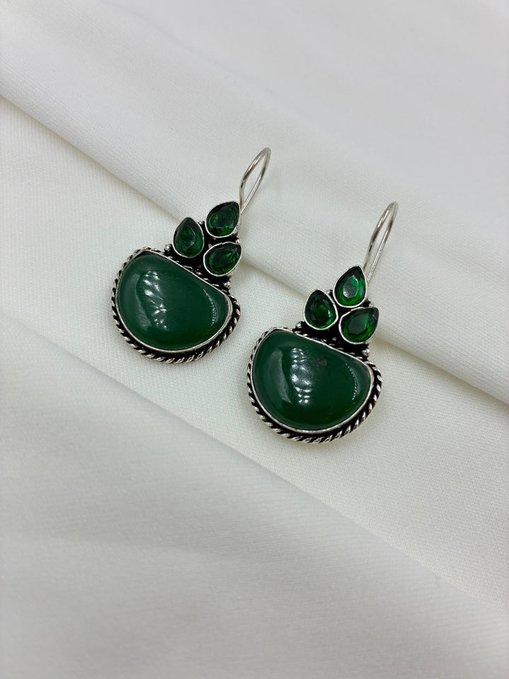 Zehra – Boho Oxidised Hoops"